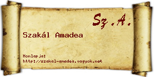 Szakál Amadea névjegykártya