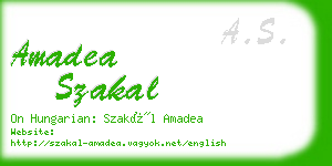 amadea szakal business card